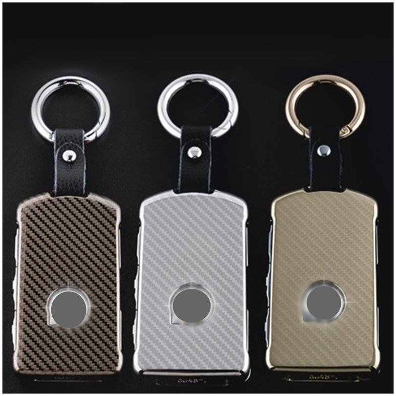 ボルボ メタル カーボン調 スマートキーケース キーカバー