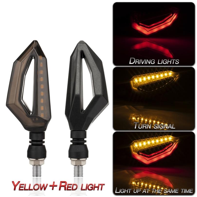 バイク 汎用 LED テールランプ内蔵 ウインカー 4個セット 1台分 クリア