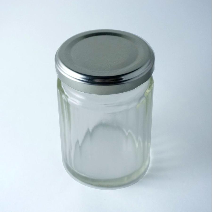 ガラス瓶 101個セット　ハンドメイド　ジャム瓶　キャンドル ジャム瓶50 24角129ml フタ付き 10個 保存容器 ガラス製 [日曜祝日