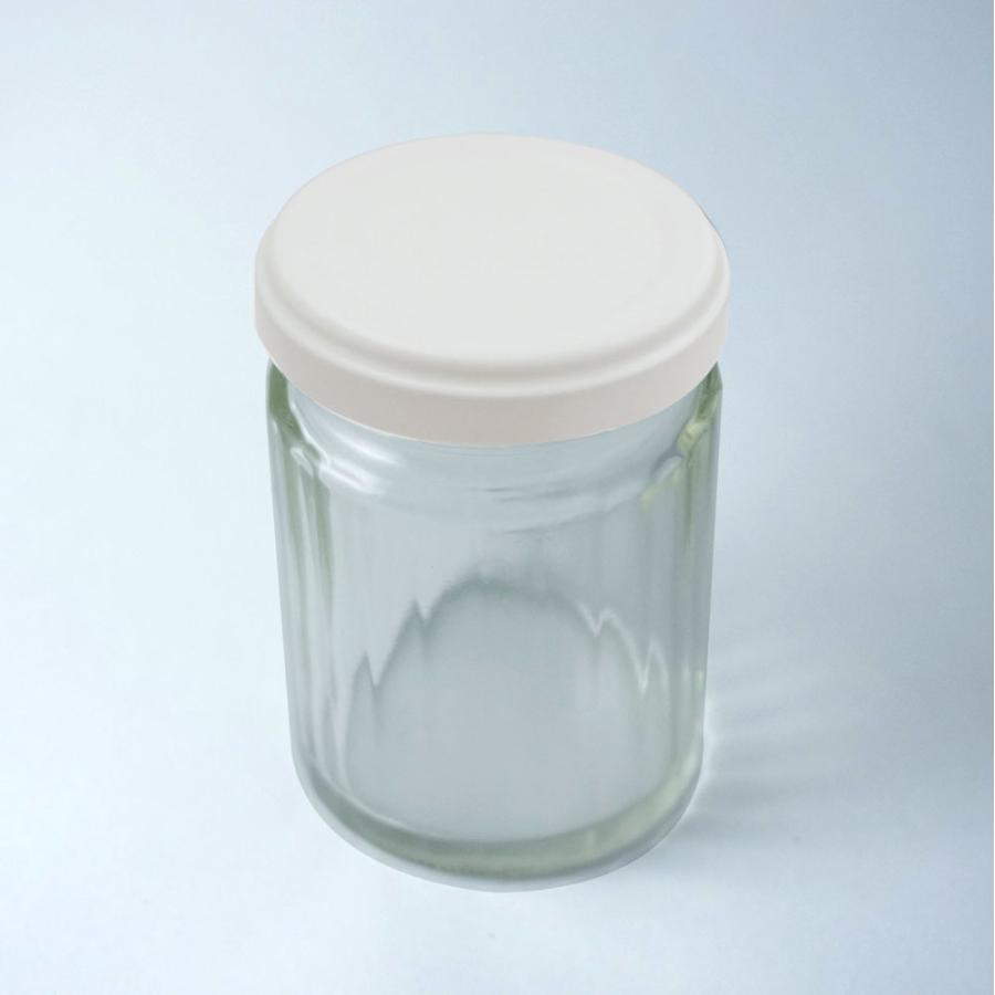 ジャム瓶50 24角129ml フタ付き 1個 保存容器 ガラス製 [日曜祝日 配送