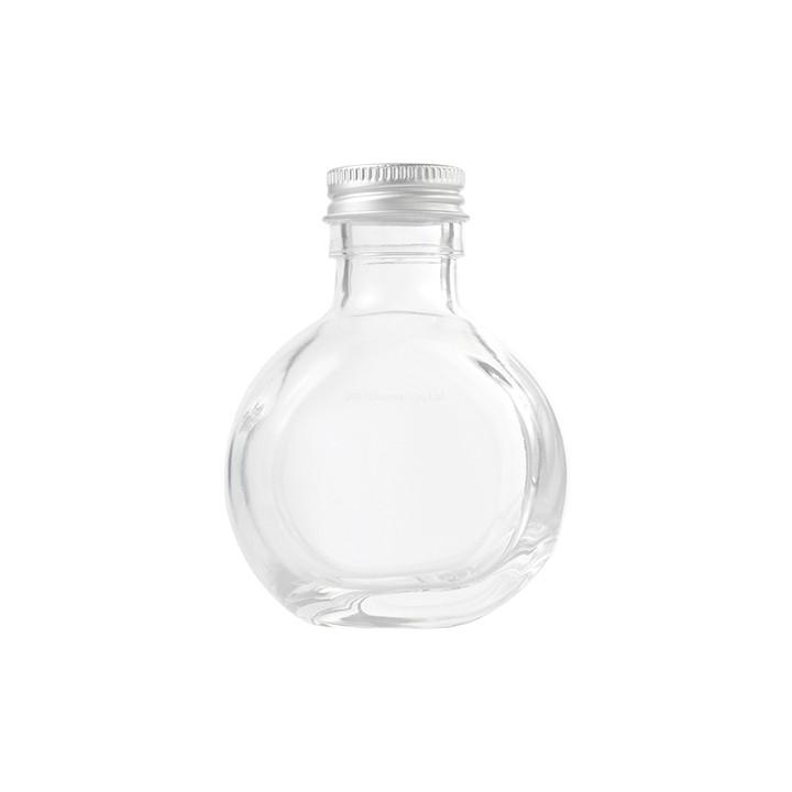 ハーバリウム瓶 サークル117ml フタ付き 品質保証 人気ブランド