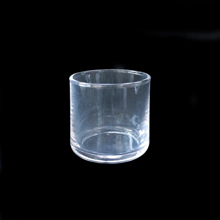購入 実物 ガラス容器 キャンドル用 円形タイプ サークルSフィルム付き １個