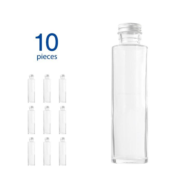 ハーバリウム瓶 ストレート164ml フタ付き 10個セット [日曜祝日 配送休業]（Yahoo!・キャンドル材料卸販売キナリ）