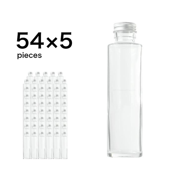 ハーバリウム瓶 ストレート164ml フタ付き 業務用5カートン(54個×5箱