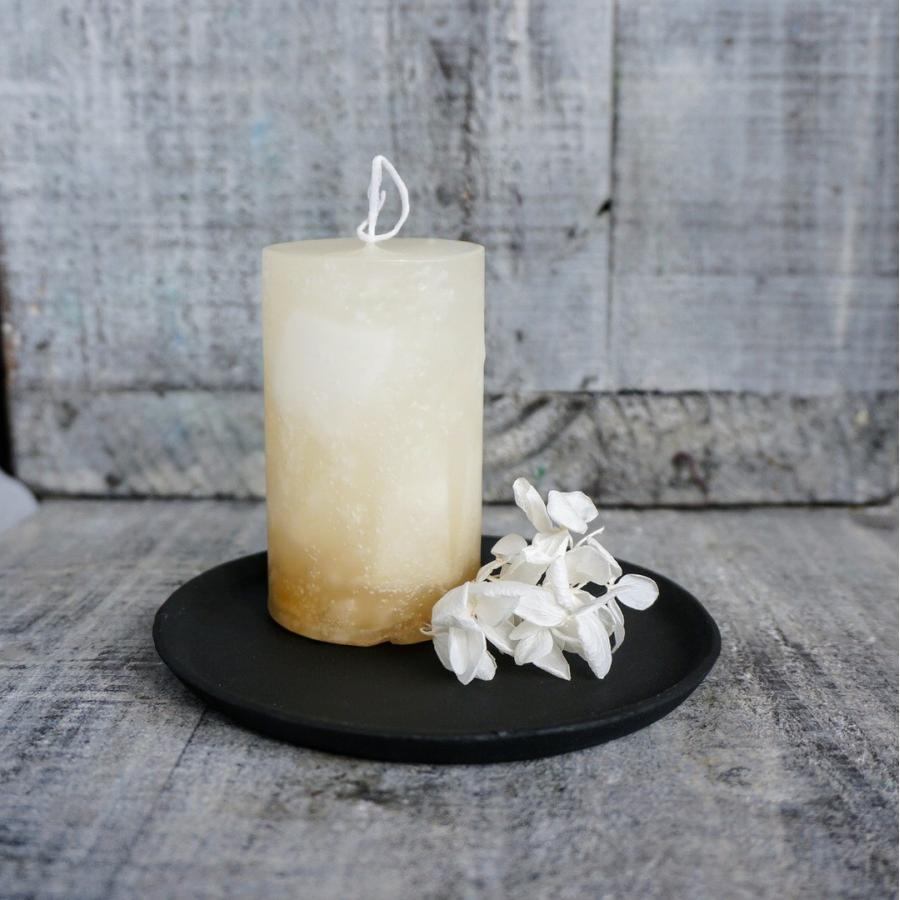 キャンドルトレイ ラウンドプレート Lサイズ 全2色 [日曜祝日 配送休業