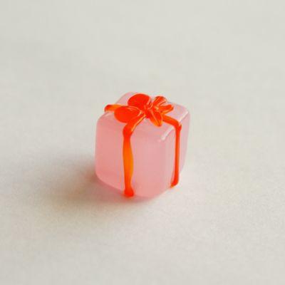 SALE ガラス細工 プレゼント ピンク ミニチュアサイズ 装飾 贈物 置物 オブジェ お気に入 ジェルキャンドル材料