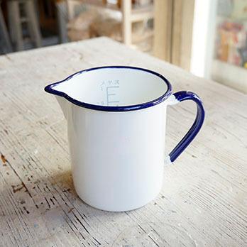 ホーロービーカー 野田琺瑯 日本製 1L 目盛り付き [日曜祝日 配送休業