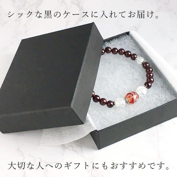 花泡 mini ＆ 天然石 ブレス」パワーストーン 水晶 ブレスレット