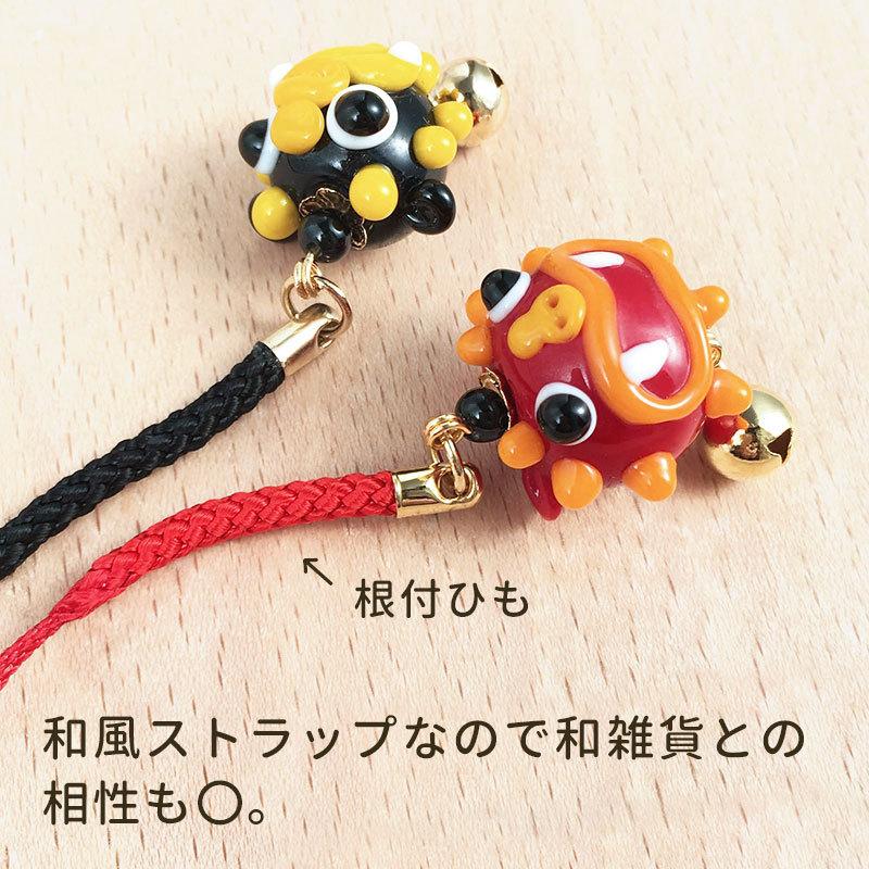シーサー 根付 02 オス」ストラップ スマホ シーサー かわいい