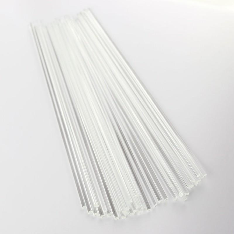 【超歓迎】 C1-w】細ガラスロッド 200g入り（無色透明アルカリシリケート 工芸品