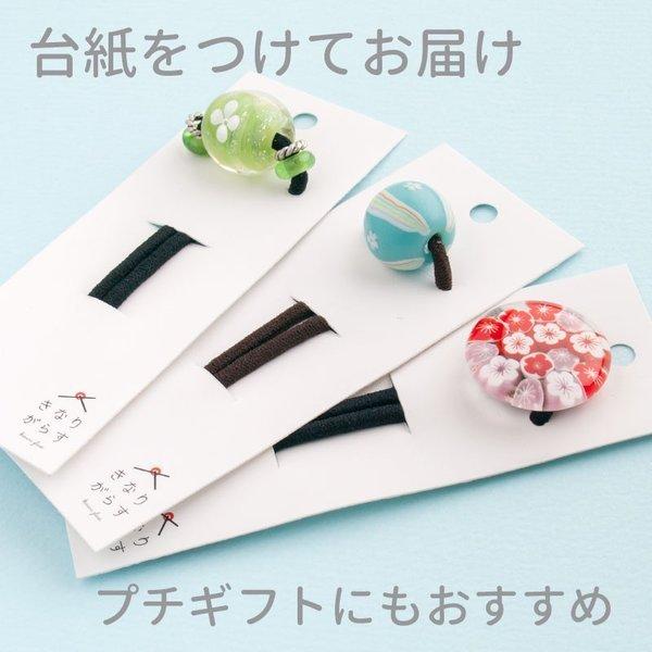 Japan ヘアゴム 01 （七宝）」とんぼ玉 子供 おしゃれ 手作り 花