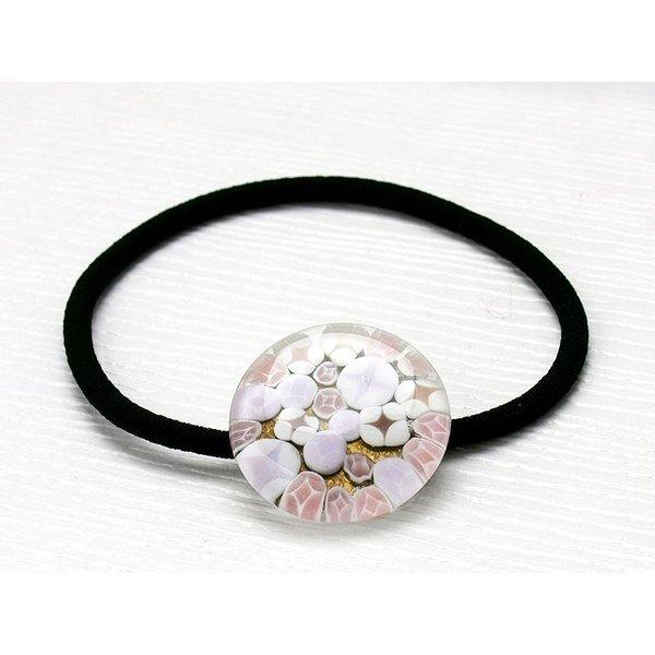 Japan ヘアゴム 01 （七宝）」とんぼ玉 子供 おしゃれ 手作り 花 和