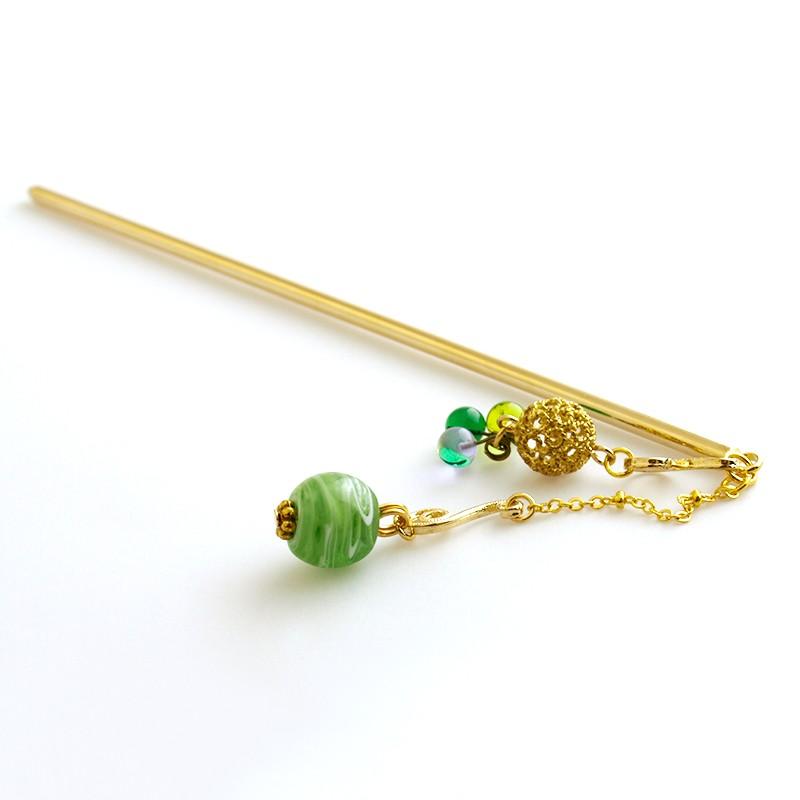 luludi かんざし　真鍮かんざし　美品 luludi かんざし 真鍮かんざし 美品