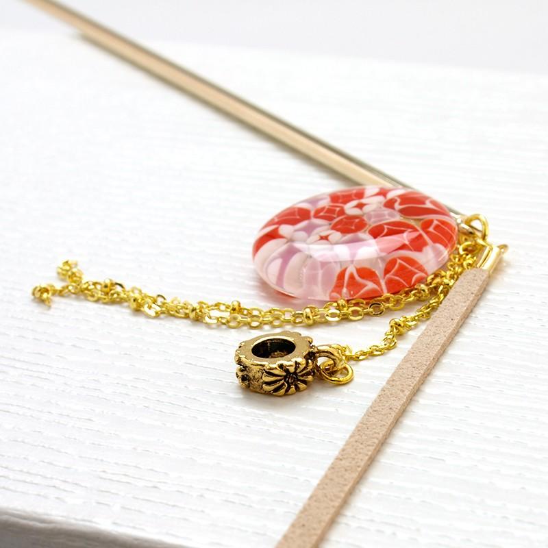 Japan ミルフィオリ かんざし 01 （七宝）」かんざし シンプル 一本 花