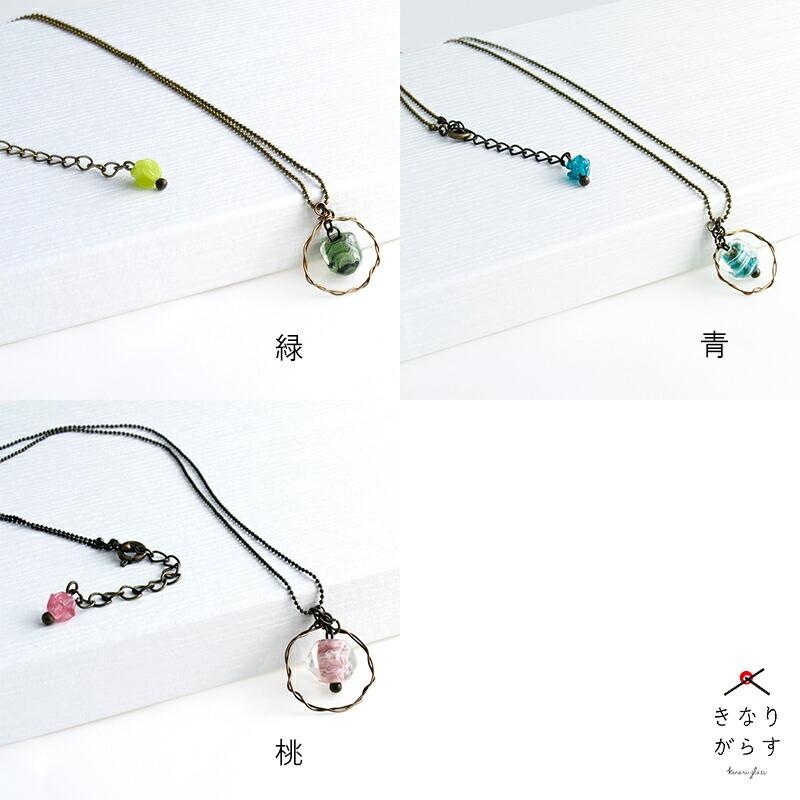 クリスタル マーブル ネックレス」トンボ玉 ネックレス ガラス クリスタル マーブル ネックレス」トンボ玉 ネックレス ガラス