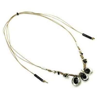 NE-nine009 ネックレス」トンボ玉 ネックレス ガラス ペンダント