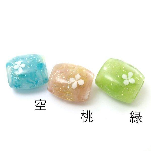 帯留め 初夏」とんぼ玉 帯留め 手作り ガラス 振袖 浴衣 帯飾り 帯締め