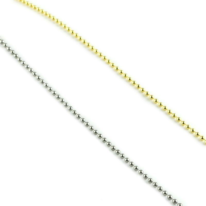 ボールチェーン F2mm ボールチェーン パーツ 手芸 材料 素材 紐 Pb とんぼ玉専門店 きなりがらす 通販 Yahoo ショッピング