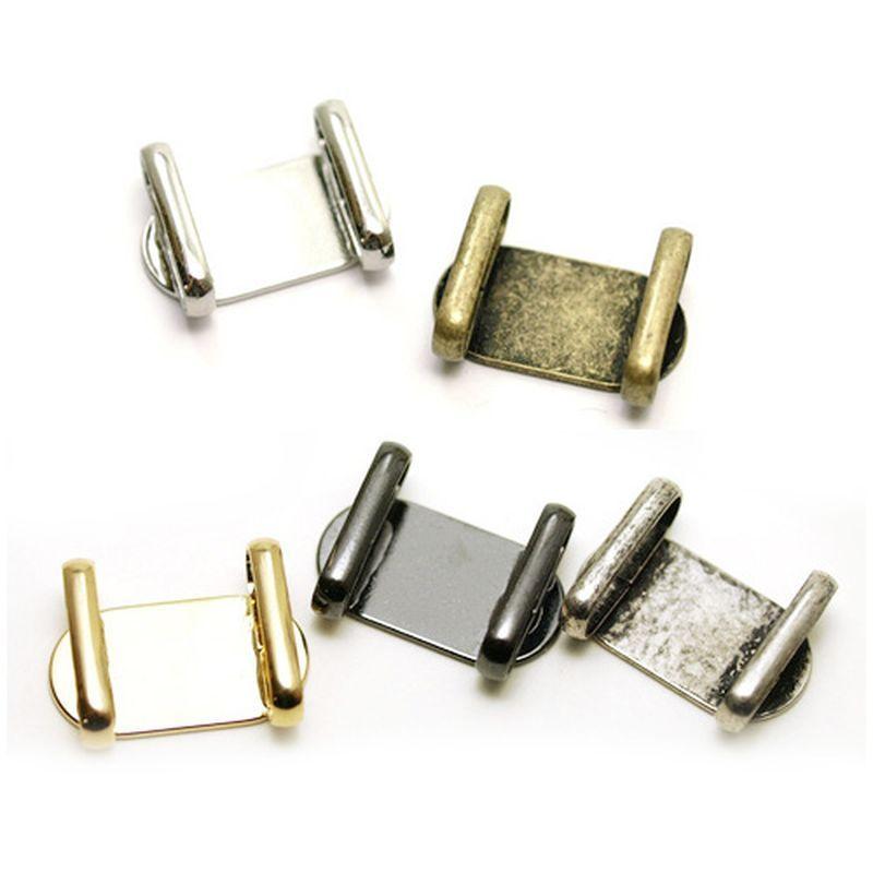 帯留めパーツ 5個」帯留め 金具 デコ 素材 土台 レジン セッティング