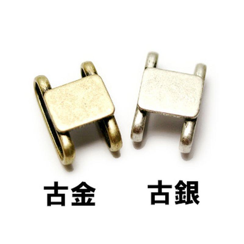 帯留めパーツ（S） 5個」帯留め 金具 デコ 素材 土台 レジン