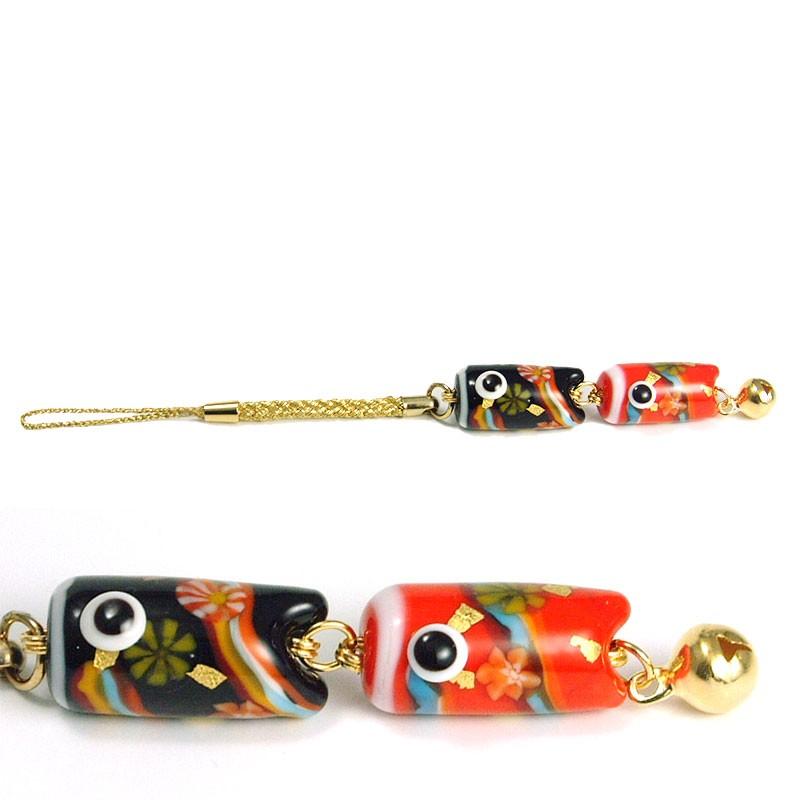 真鯉 緋鯉 根付 鯉のぼり こいのぼり 携帯ストラップ おしゃれ お守り こどもの日 初節句 プチギフト 子供 贈り物 Ste とんぼ玉専門店 きなりがらす 通販 Yahoo ショッピング