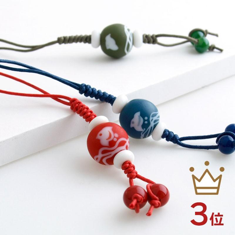 千鳥 mini ストラップ」とんぼ玉携帯ストラップ 手作り : とんぼ玉専門