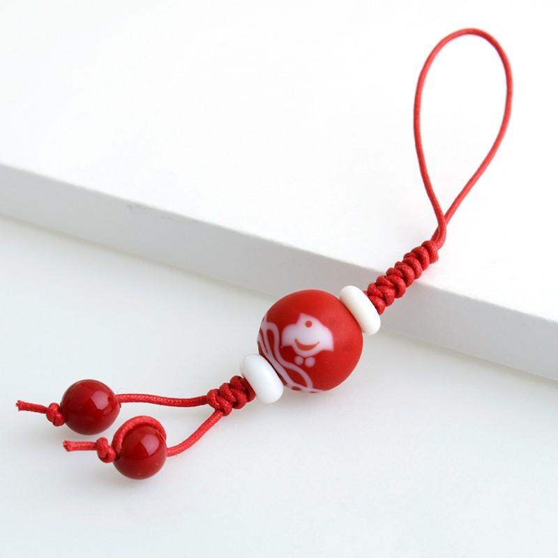 千鳥 mini ストラップ」とんぼ玉携帯ストラップ 手作り : とんぼ玉専門