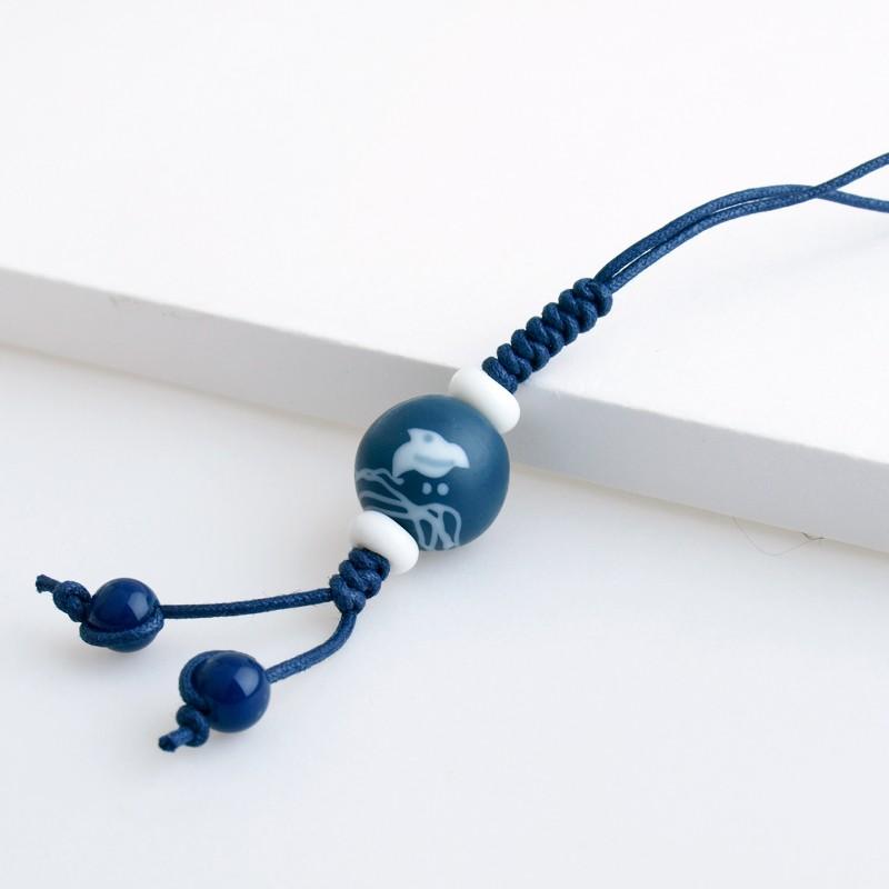 ミッフィー　とんぼ玉　ストラップ 花模様が美しい とんぼ玉の鈴つき根付ストラップ〈全6色〉 携帯