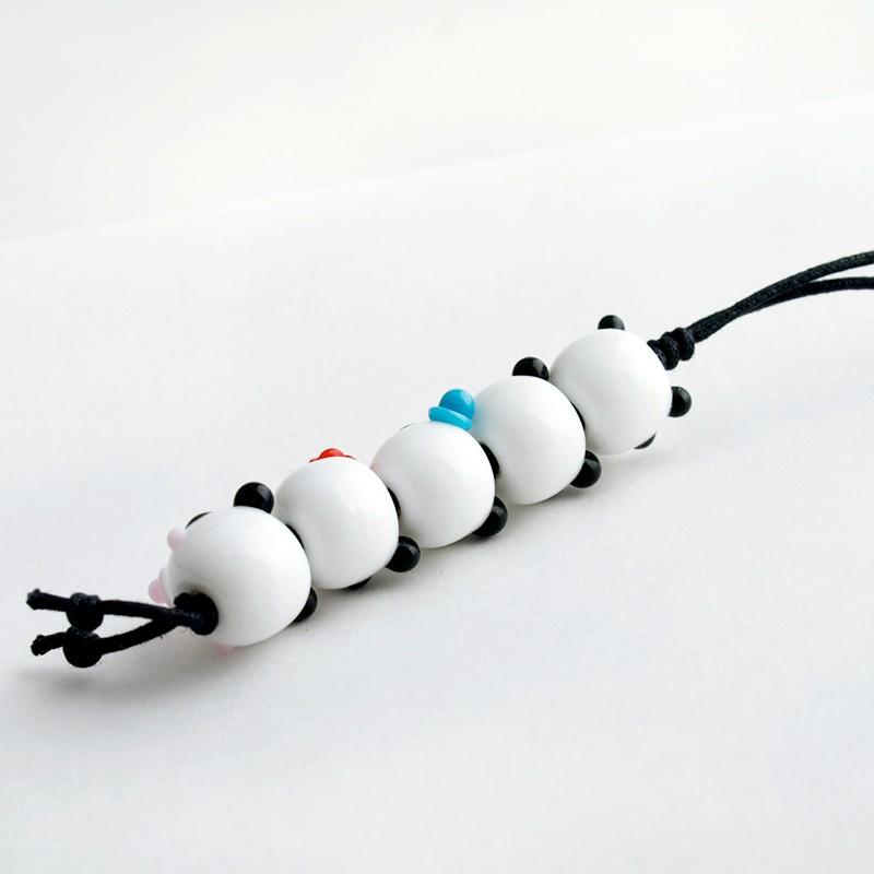 親子 パンダ ストラップ 01 パンダ グッズ 携帯ストラップ おしゃれ お守り Stpanmini1 とんぼ玉専門店 きなりがらす 通販 Yahoo ショッピング