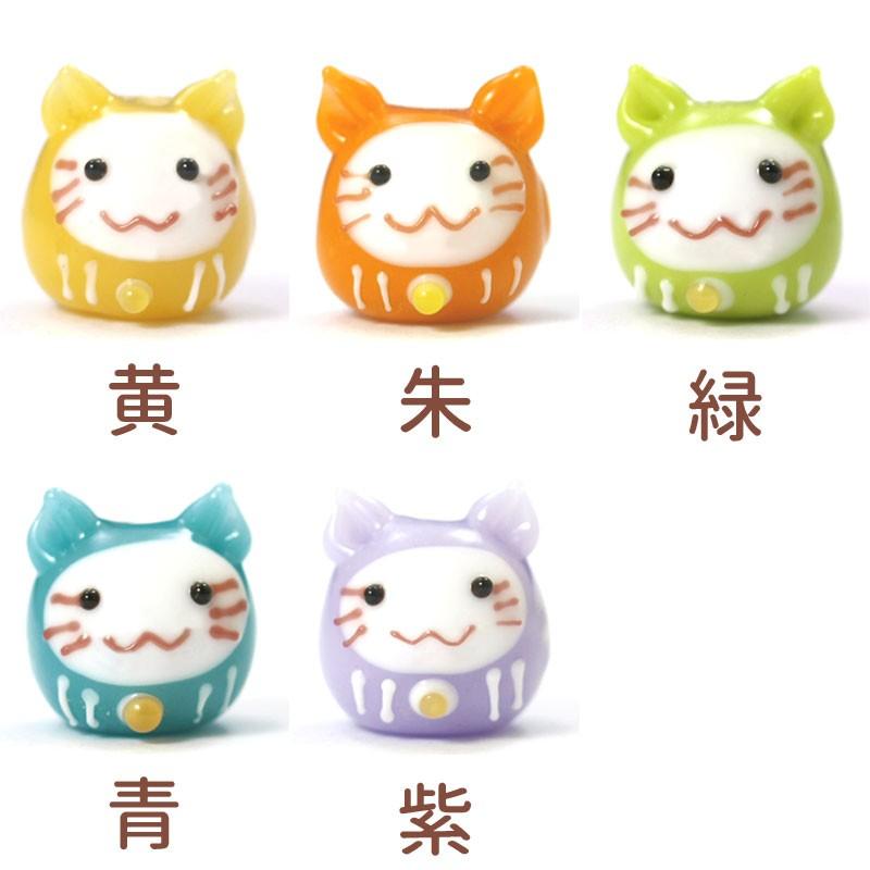 厄除け 豆 猫 ストラップ」とんぼ玉携帯ストラップ 手作り : とんぼ玉