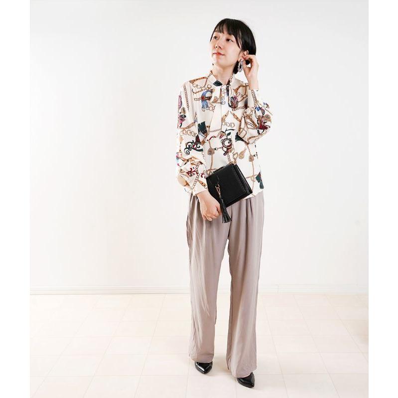 cawaii french」ブラウス 長袖 パフスリーブ レディース トップス