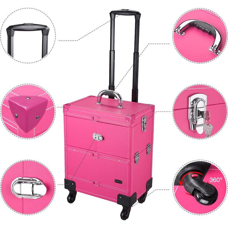 BYOOTIQUE プロ用 メイクボックス キャスター付き 大容量 多機能