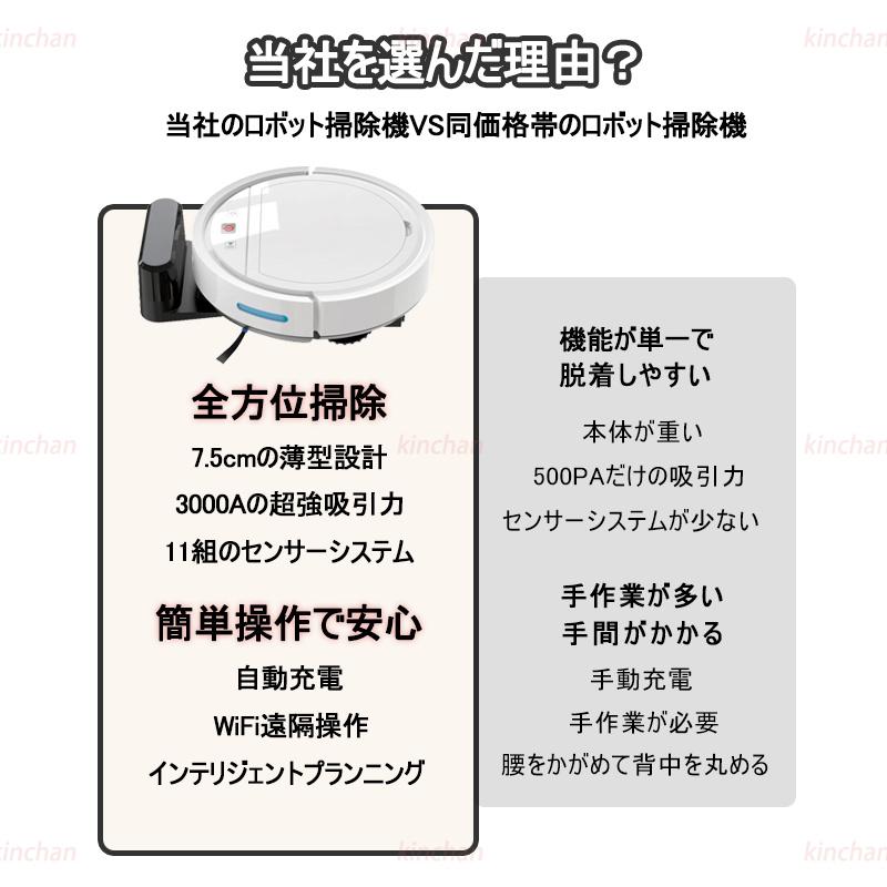 2024 ロボット掃除機 水拭き両用 超薄型 省エネ 3000Pa 強力吸引 2024 ロボット掃除機 水拭き両用 超薄型 省エネ 3000Pa 強力吸引