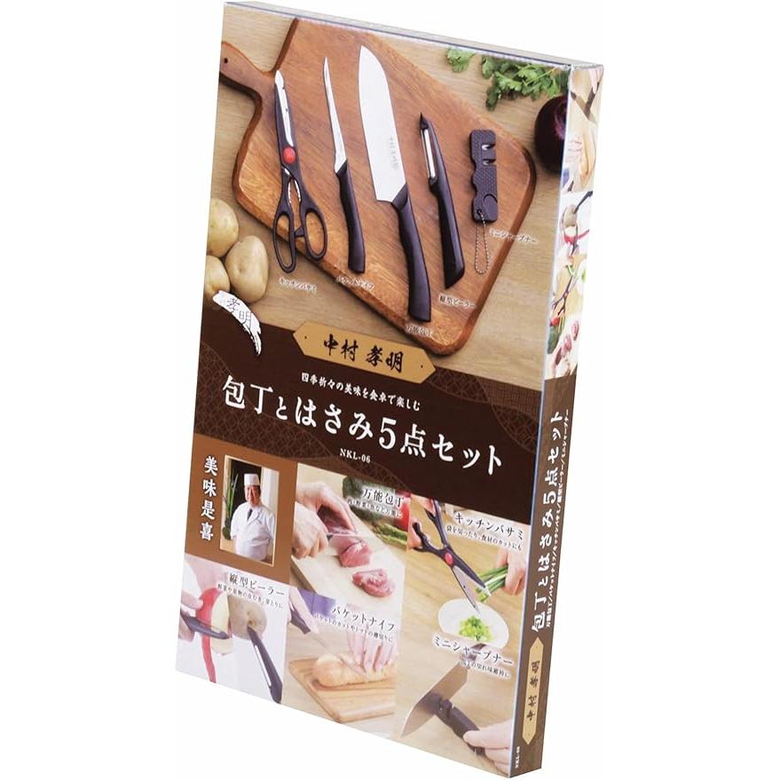 料理の鉄人 NKL-06 中村孝明 包丁とはさみ 5点セット : Gracious Knick