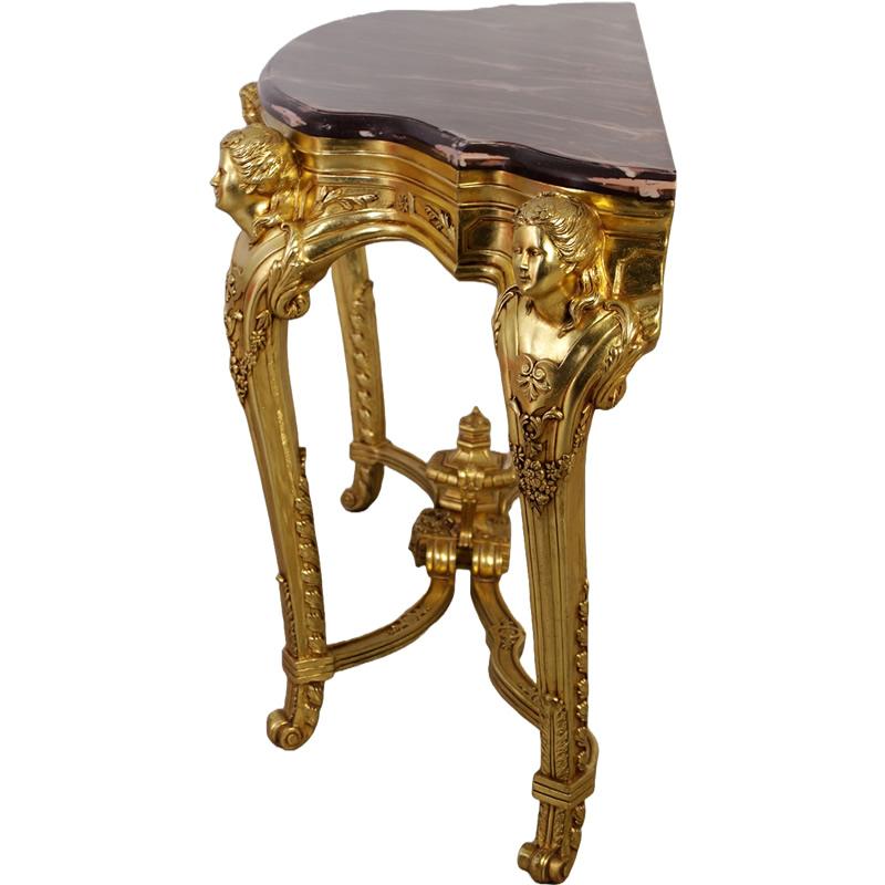 オブジェ キャビネット ブラックゴールド インテリア イベント ディスプレイ Augustus Rex Console Tableの画像