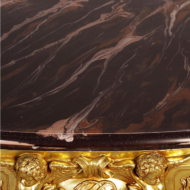 オブジェ キャビネット ブラックゴールド インテリア イベント ディスプレイ Augustus Rex Console Tableの画像
