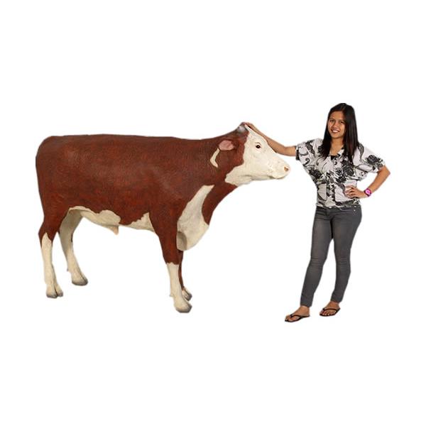 動物 オブジェ ヘレフォード 雄牛 インテリア イベント ディスプレイ Hereford Steerの画像