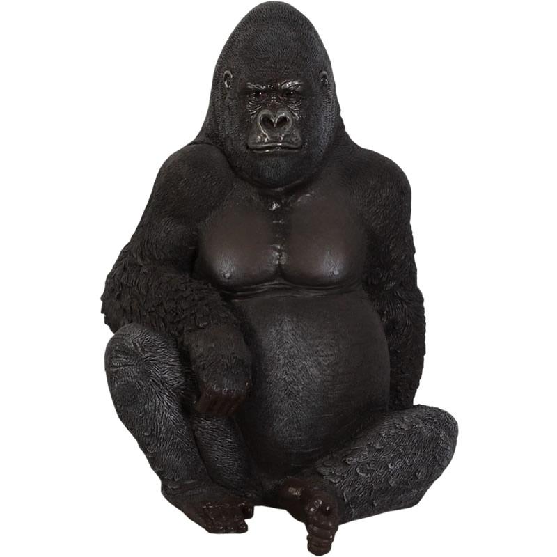 こゴリラ 動物 オブジェ 悠然たるゴリラ Silver Back Gorilla : Gracious Knick