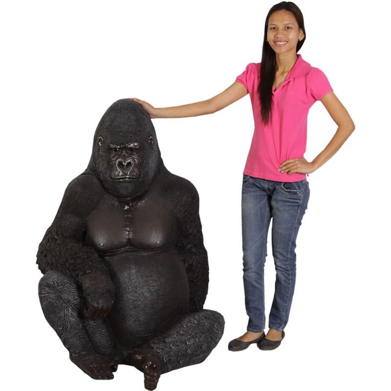 動物 オブジェ 悠然たるゴリラ Silver Back Gorilla : Gracious Knick
