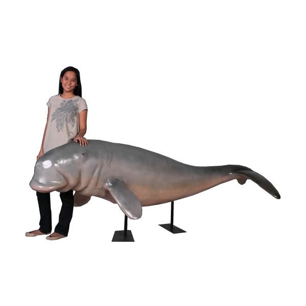 動物 オブジェ ジュゴン・スタンドタイプ インテリア イベント ディスプレイ Dugong on Metal Standの画像