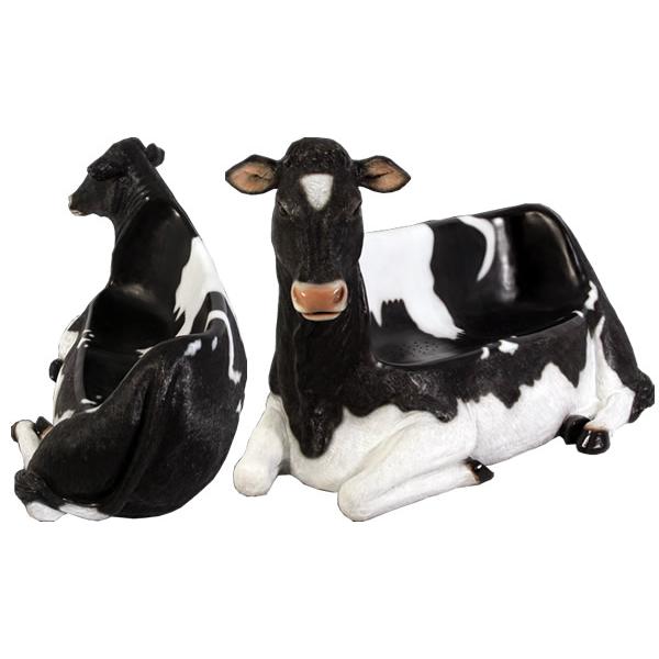 動物 オブジェ 乳牛のベンチ インテリア イベント ディスプレイ Cowchの画像