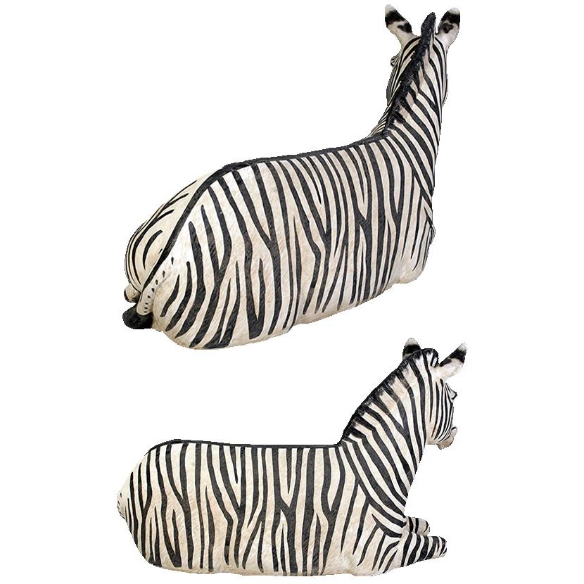 動物 オブジェ シマウマのベンチ インテリア イベント ディスプレイ Zebra Seatの画像