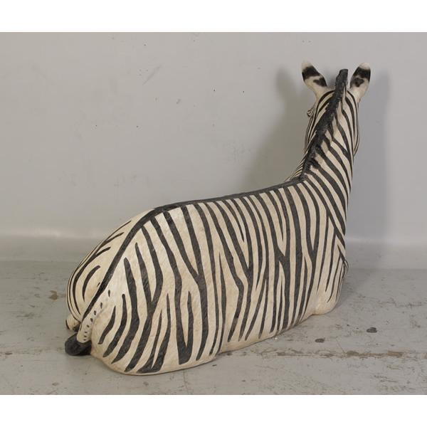 動物 オブジェ シマウマのベンチ インテリア イベント ディスプレイ Zebra Seatの画像