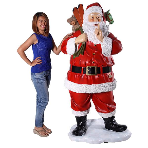 オブジェ プレゼント一杯のサンタ インテリア イベント ディスプレイ Santa with Toysの画像
