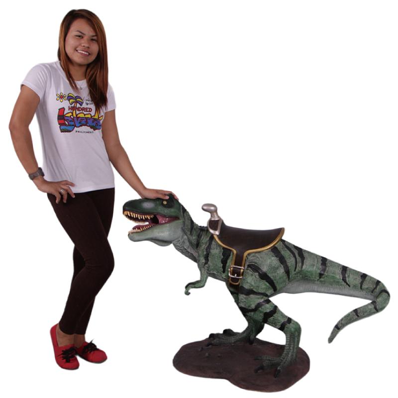恐竜 オブジェ 乗れるティレックス T-Rex with Saddle : Gracious