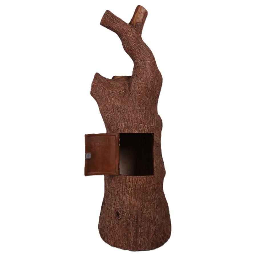 オブジェ サンタの切り株ポスト インテリア イベント ディスプレイ Santa's Tree Stump Mailbox_7