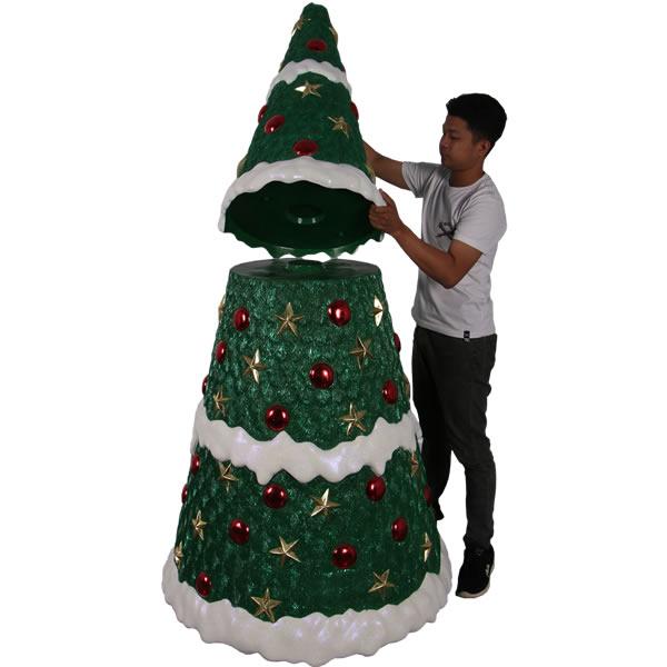 オブジェ 大きなクリスマスツリー 213cm インテリア イベント ディスプレイ Christmas Tree 7ft.の画像