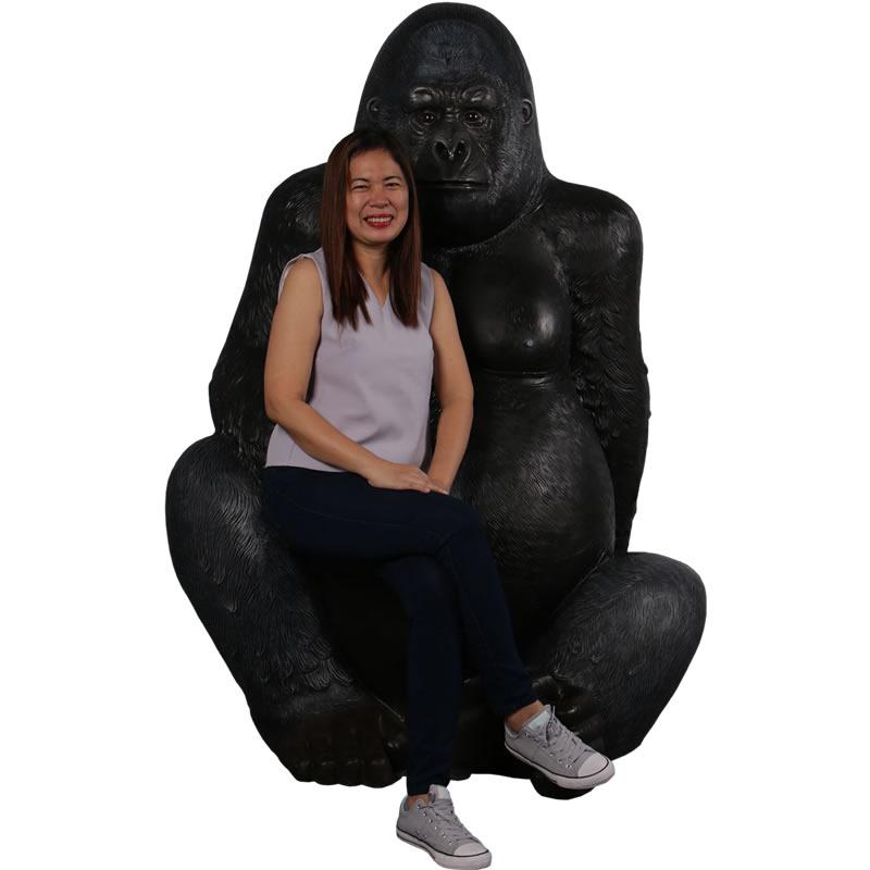 動物 オブジェ シルバーバック ゴリラ インテリア イベント ディスプレイ Silverback Gorillaの画像