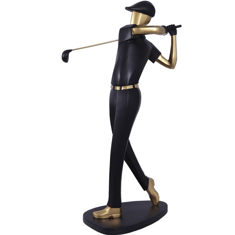 オブジェ ナイスショットゴルファー ゴールド インテリア イベント ディスプレイ Golfer_1