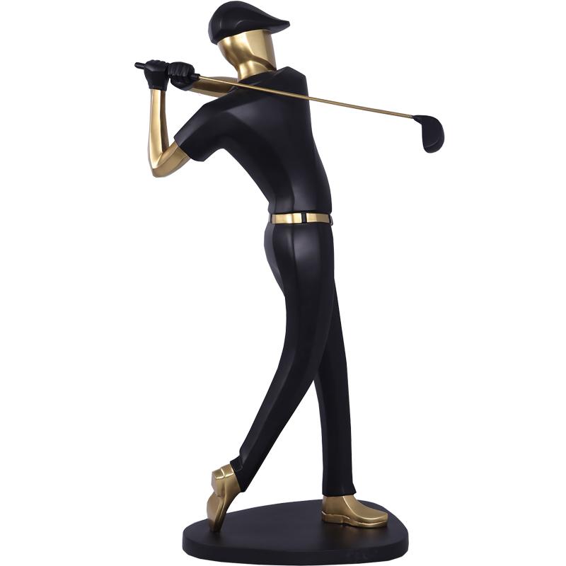 オブジェ ナイスショットゴルファー ゴールド インテリア イベント ディスプレイ Golfer_2